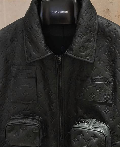 black louis vuitton huttington jacket|Louis Vuitton black leather jacket.